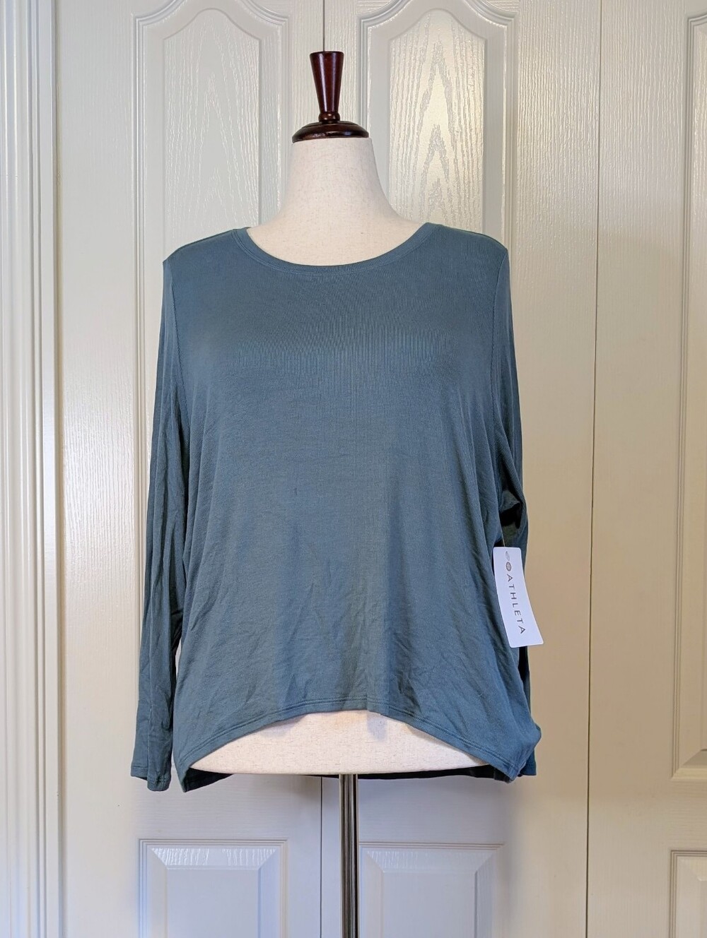 Athleta Move With Ease Long Sleeve Top | Teal | NWT | XL